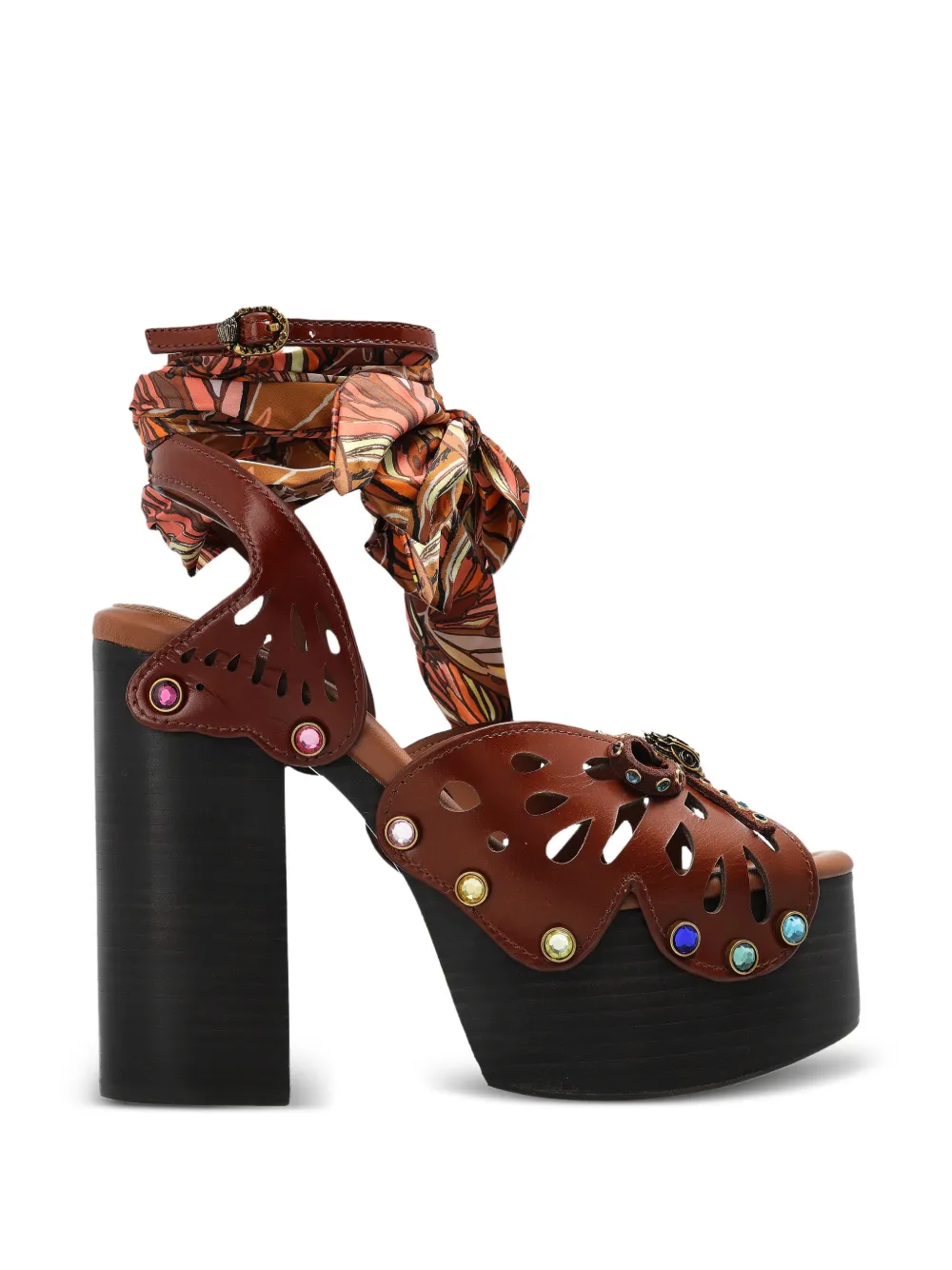 Kurt Geiger London Butterfly sandalen met plateauzool Bruin