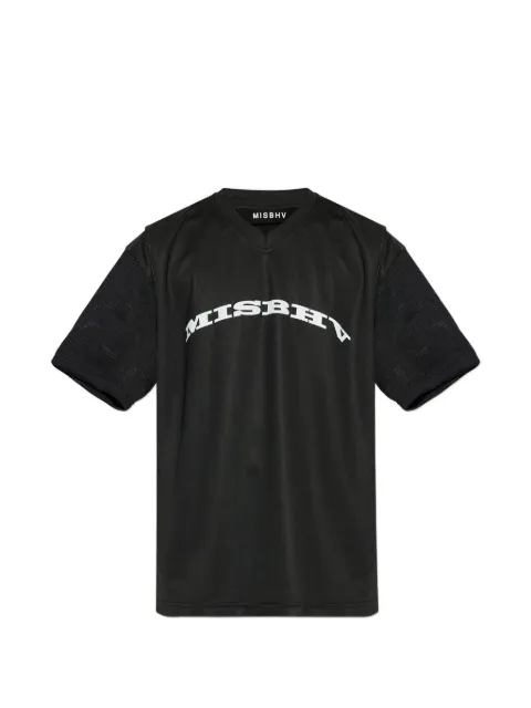 MISBHV V-neck panelled T-shirt