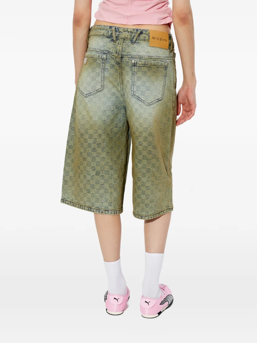 MISBHV Geruite shorts Blauw