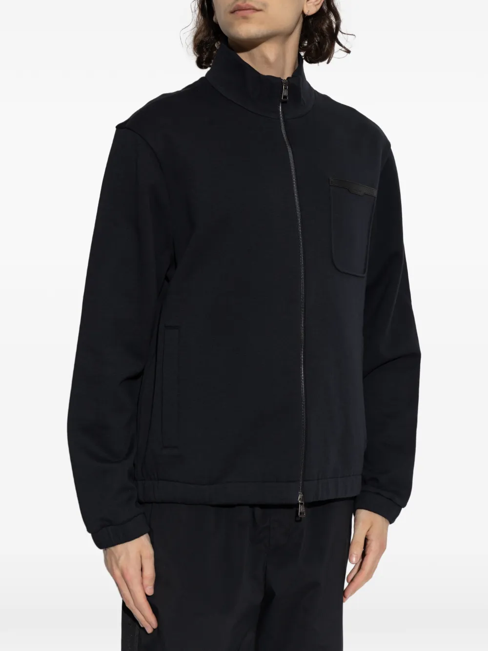 Moncler Sweater met rits Blauw