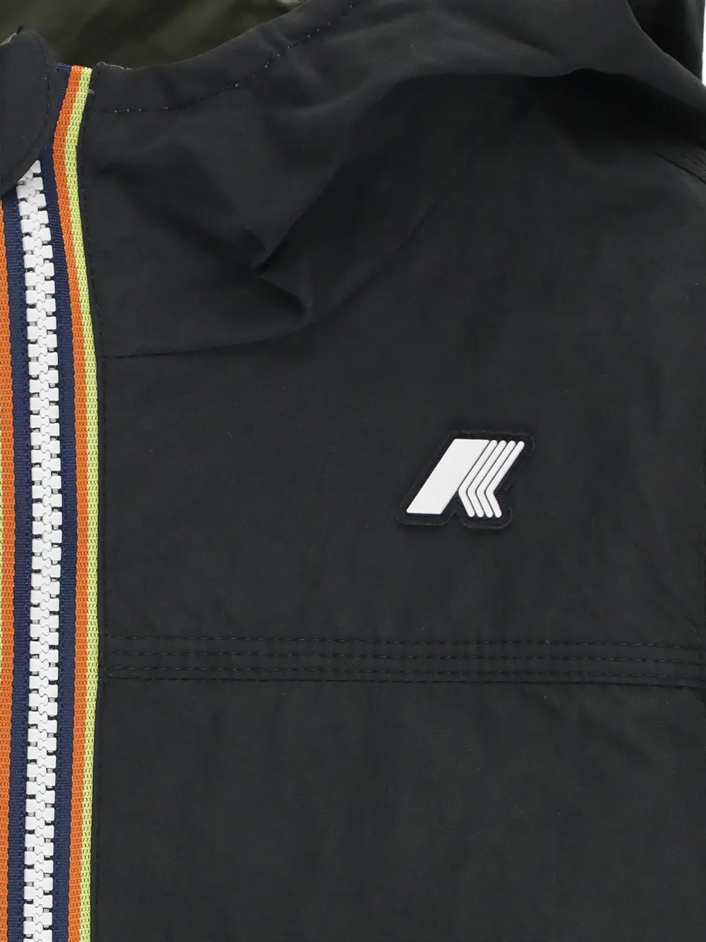 K Way Kids P. Jake jack met capuchon Zwart