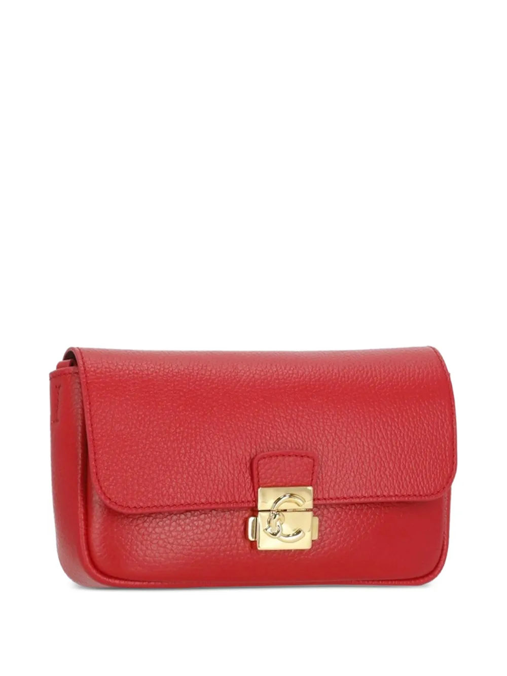 Coccinelle C-Me Lock bewerkte leren schoudertas Rood