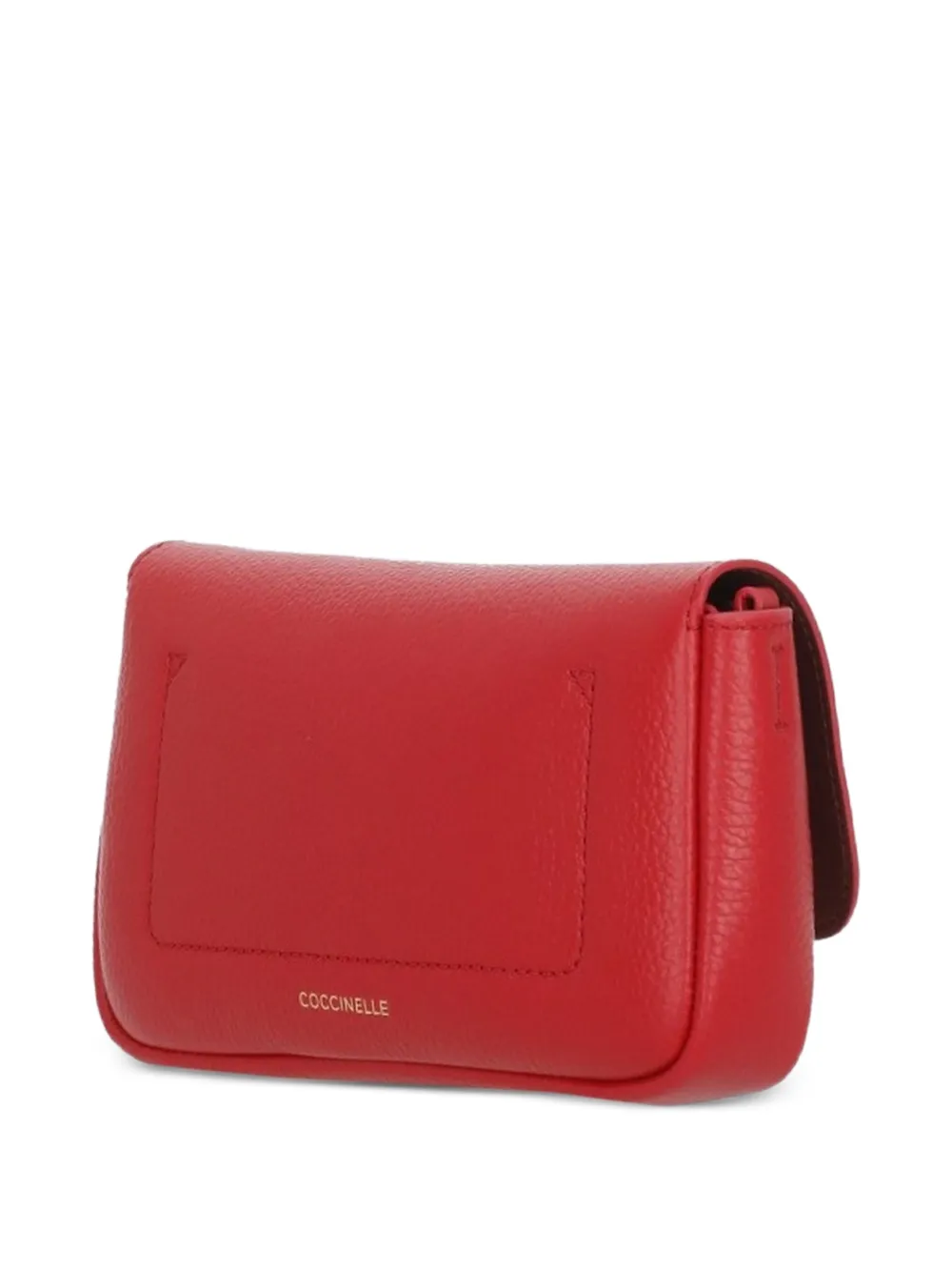 Coccinelle C-Me Lock bewerkte leren schoudertas Rood