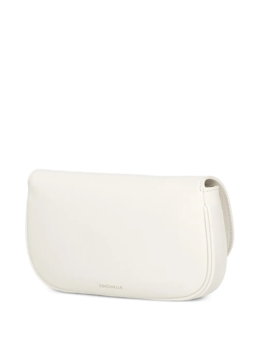 Coccinelle Kleine Mavery schoudertas met bewerkt leer Beige
