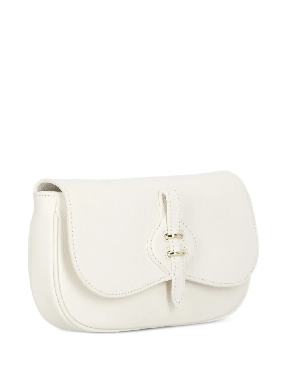 Coccinelle Kleine Mavery schoudertas met bewerkt leer Beige