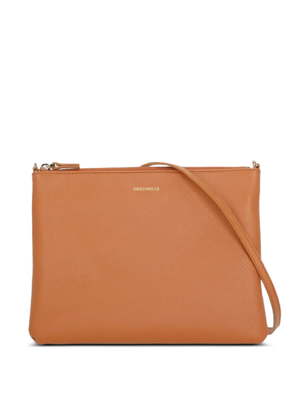 Coccinelle grained leather clutch bag - Arancione