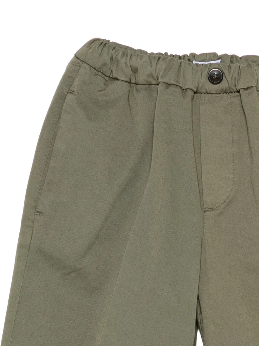 Siola Adam broek met elastische tailleband Groen