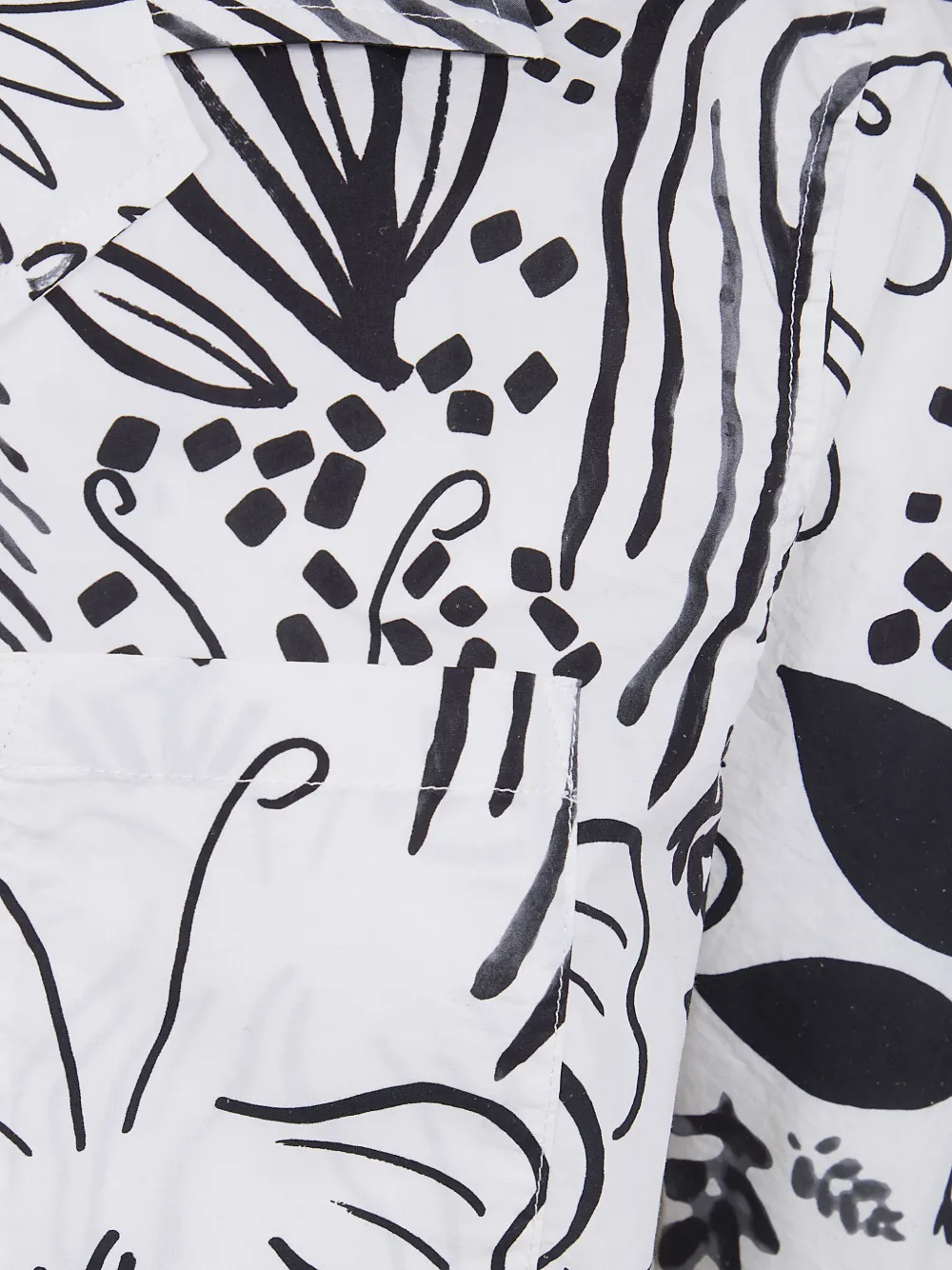 ASPESI Overhemd met abstracte print Wit