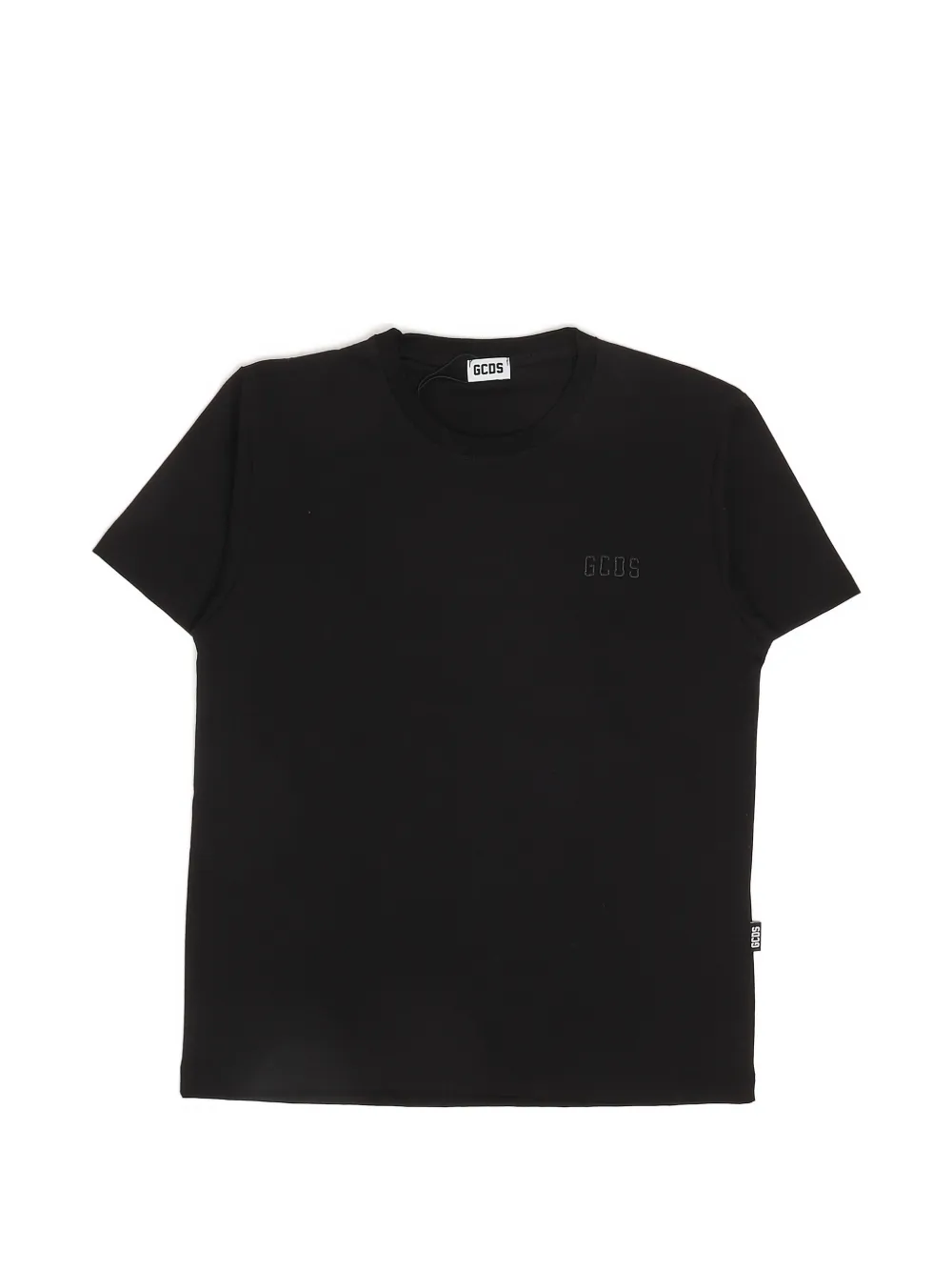 Gcds Kids logo-embroidered T-shirt - Nero