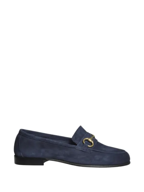 IL MOCASSINO horsebit suede loafers