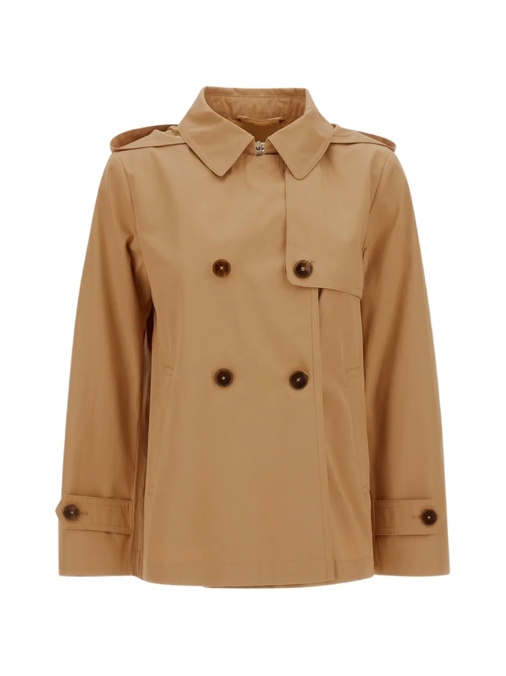 Herno hooded double-breasted peacoat - Toni neutri