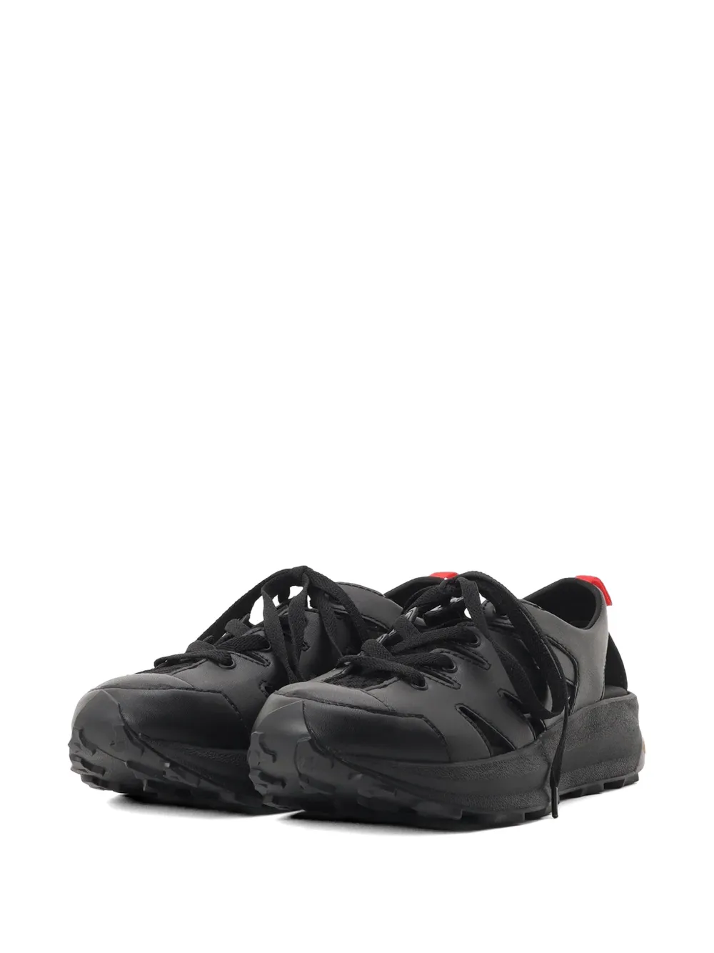 Yohji Yamamoto Uitgesneden sneakers Zwart