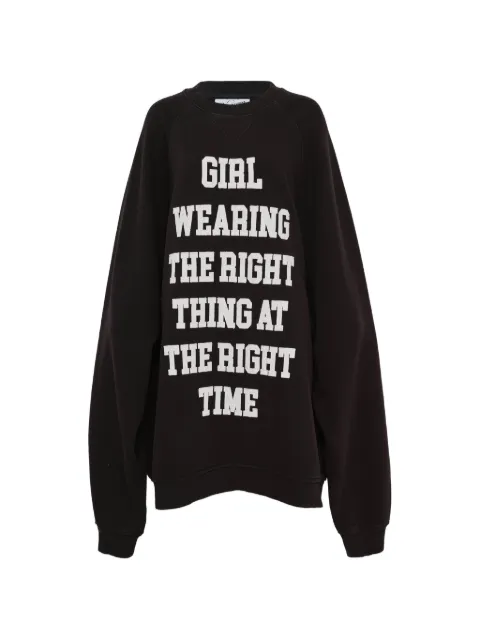 Vaquera slogan-print sweatshirt