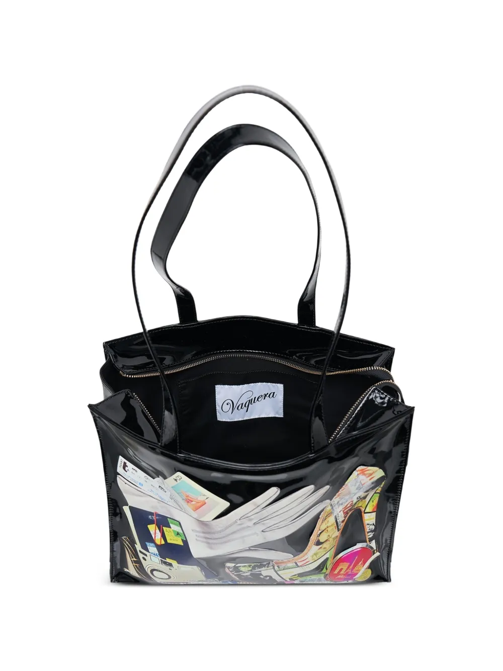 Vaquera Trompe L'oeil Tote Bag | Black | FARFETCH