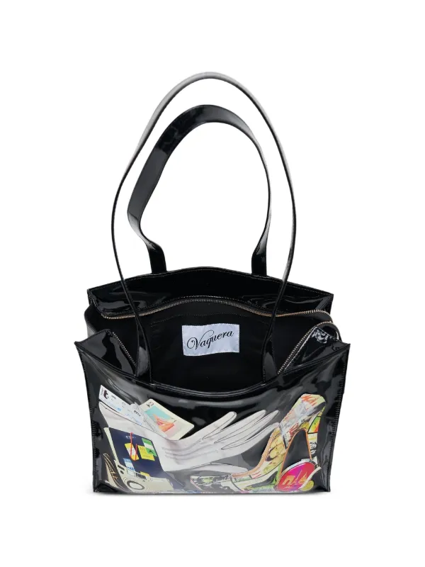 Vaquera Trompe L'oeil Tote Bag | Black | FARFETCH