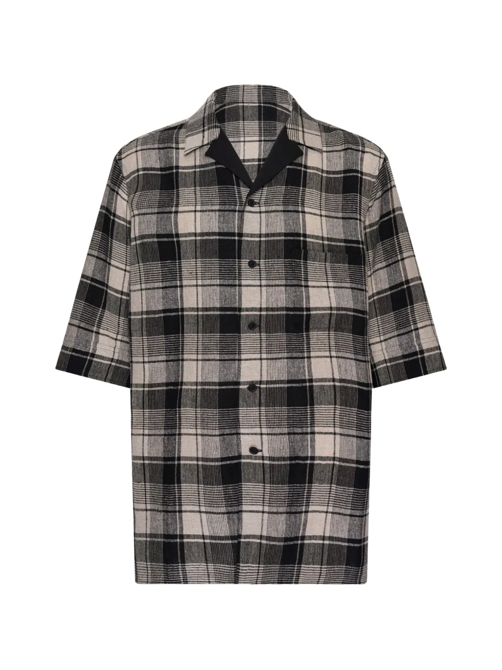 Yohji Yamamoto plaid shirt - Toni neutri