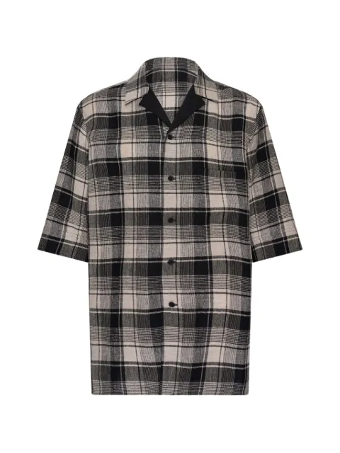 Yohji Yamamoto plaid shirt