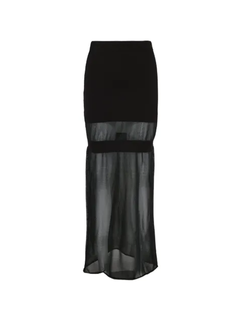Hache layered maxi skirt
