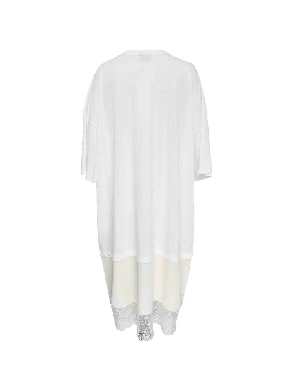 Vaquera T-shirtjurk met kant Wit