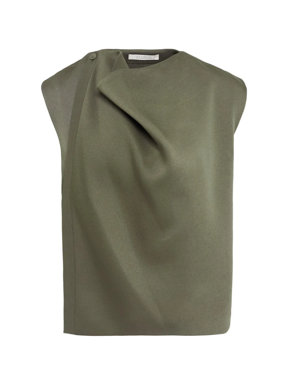 Club21 Noelle satin woven top - Verde