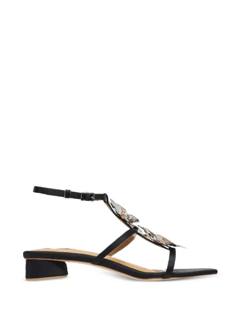 PACE Cherie floral-appliqué sandals