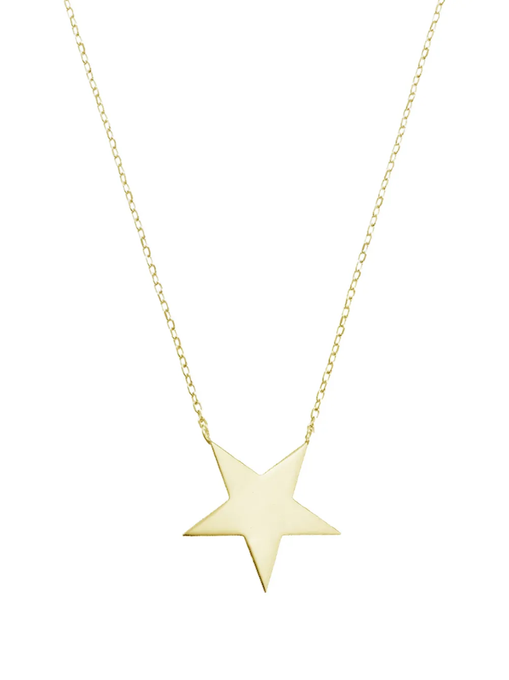 OBSIDIAN star pendant necklace - Oro