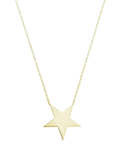 OBSIDIAN star pendant necklace