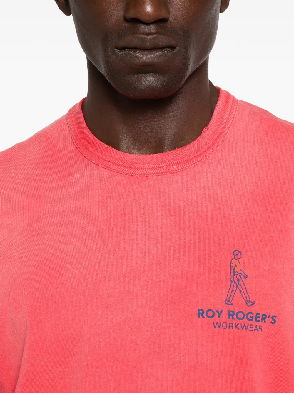 Roy Rogers T-shirt met logoprint Rood