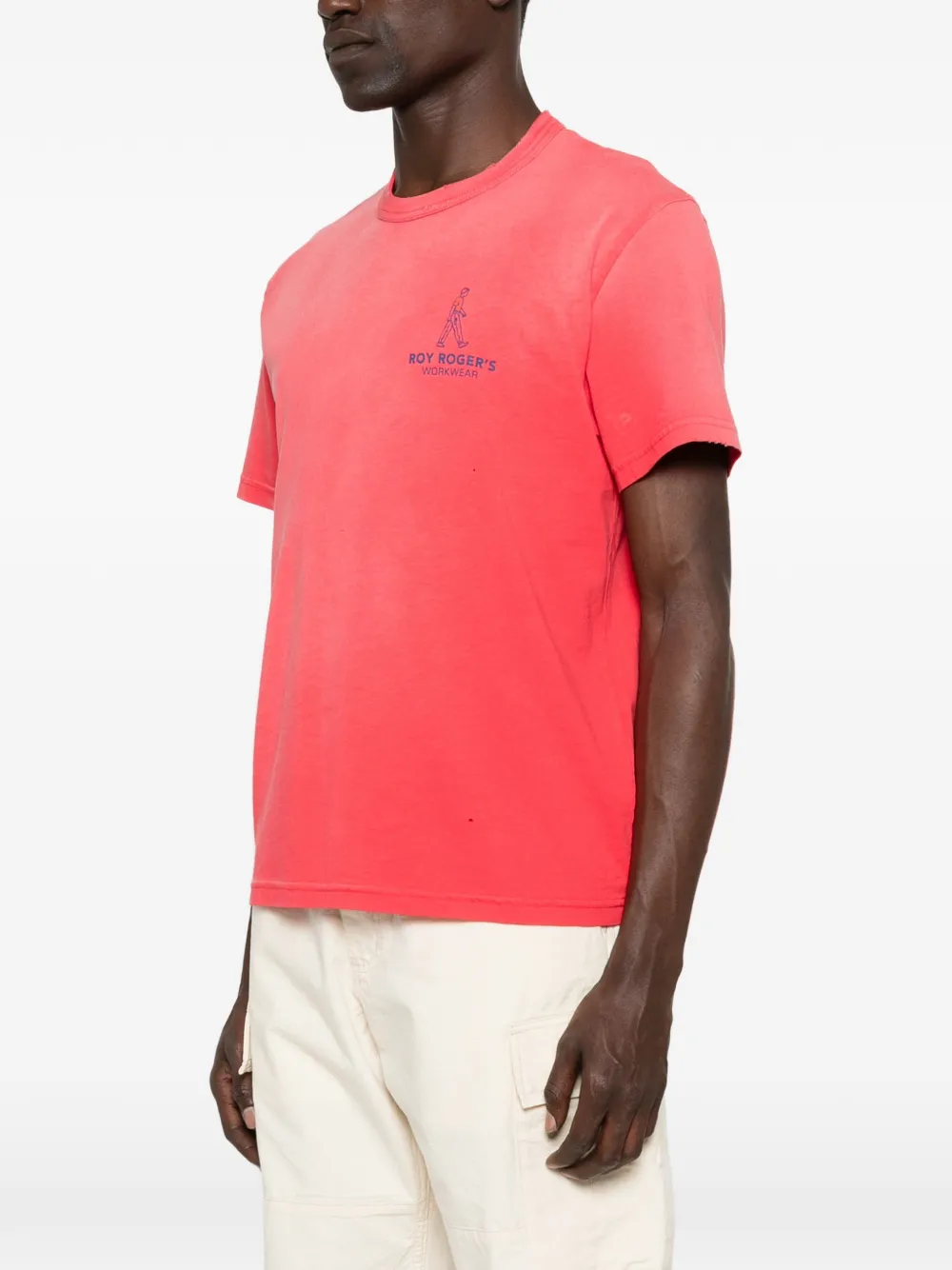 Roy Rogers T-shirt met logoprint Rood