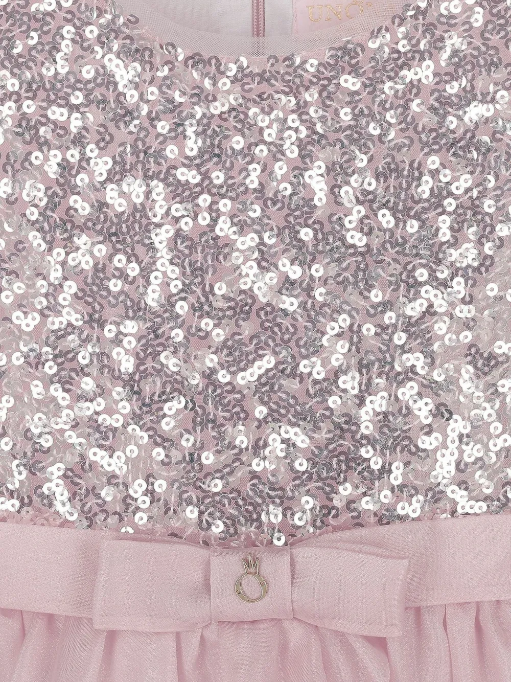 UNONA D'ART Jurk verfraaid met pailletten Roze