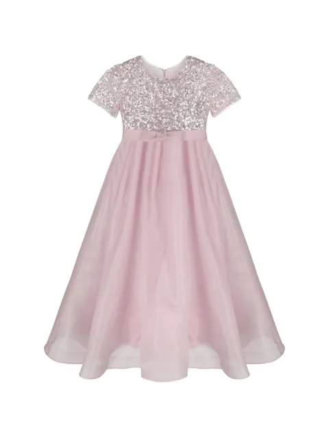 UNONA D'ART sequin-embellished flared dress