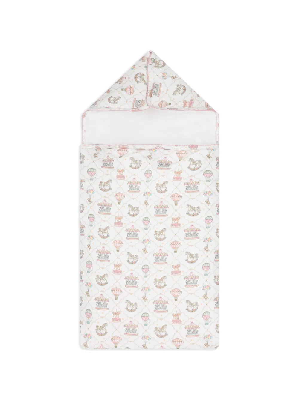 My Little Pie carousel-print sleep bag - Bianco