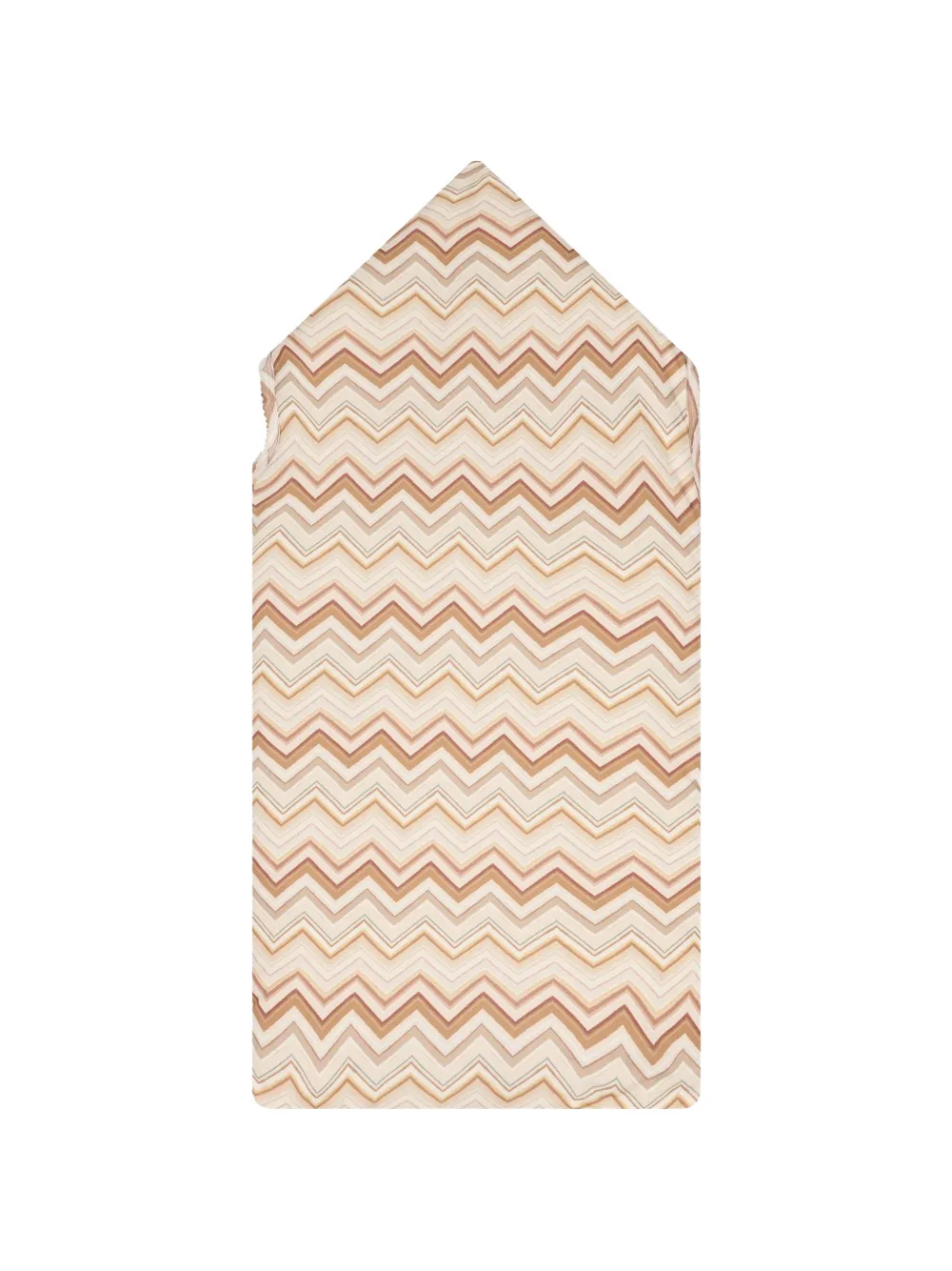 My Little Pie Slaapzak met zigzag-print en capuchon Beige