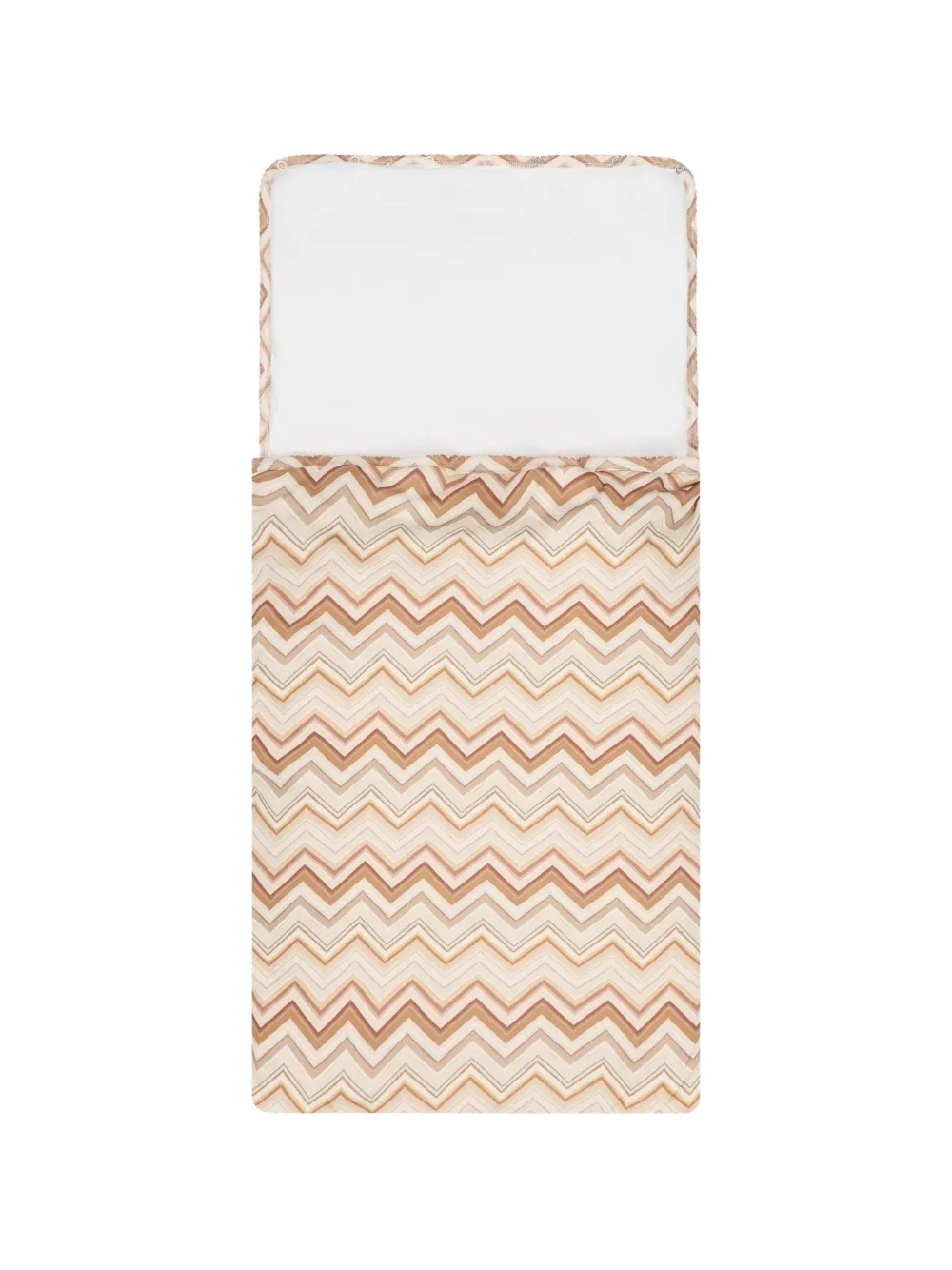 My Little Pie Slaapzak met zigzag-print en capuchon Beige