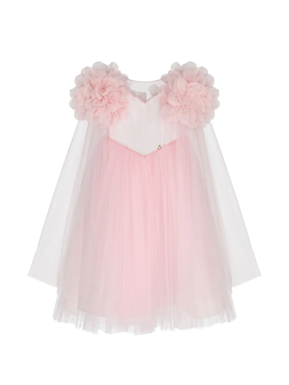 UNONA D'ART Abito Cendice a fiori - Rosa