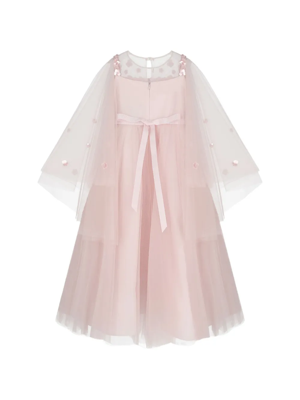 UNONA D'ART Cornelia jurk met bloemapplicatie Roze