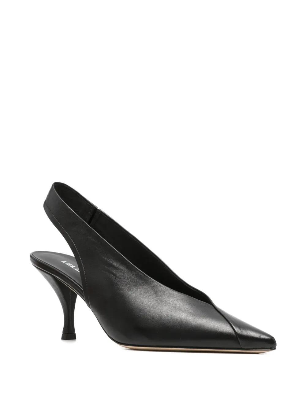 Lella Baldi Slingback pumps met puntige neus Zwart