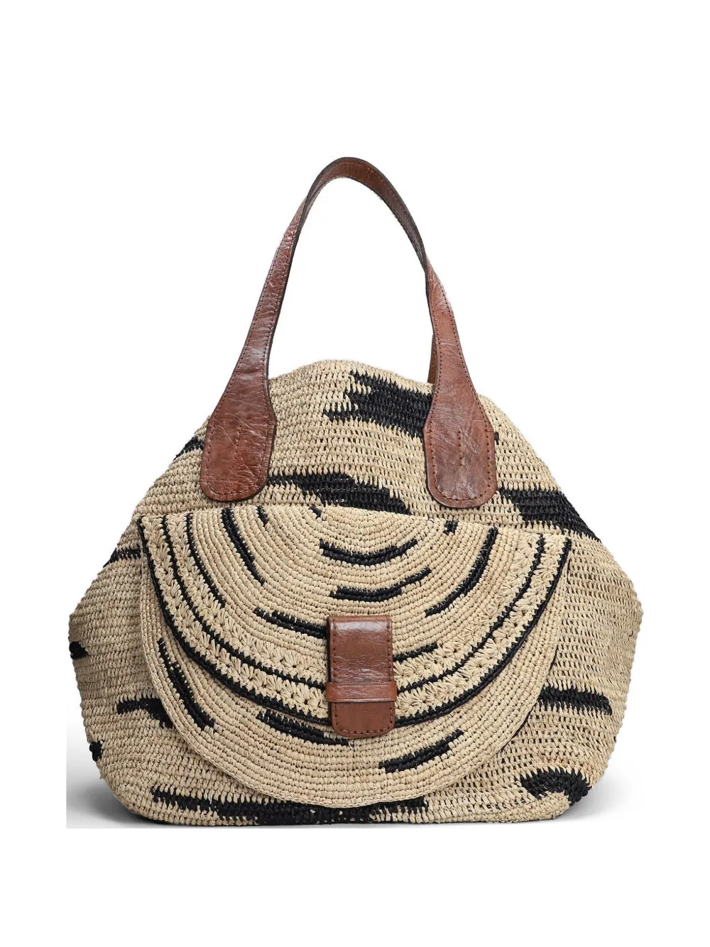 IBELIV Laza II zebra-pattern tote bag - Toni neutri
