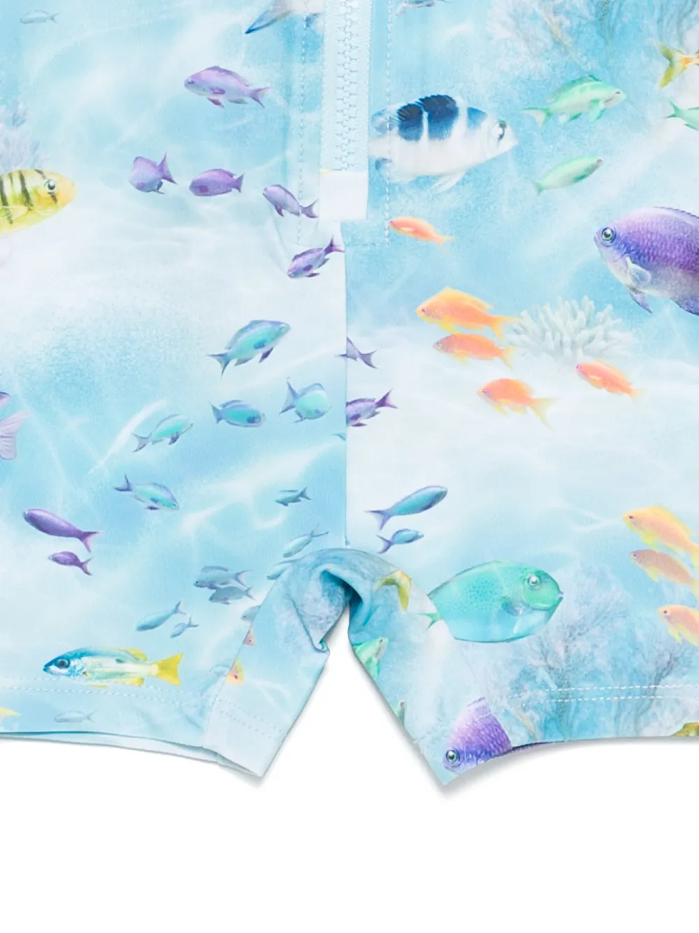 Molo Neka badpak met zonbescherming en visprint Blauw