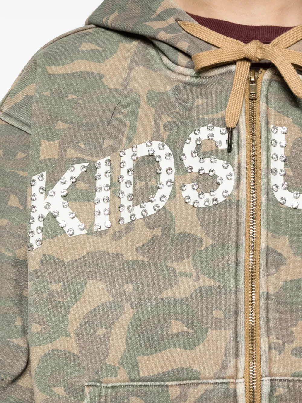KidSuper Hoodie met camouflageprint Groen