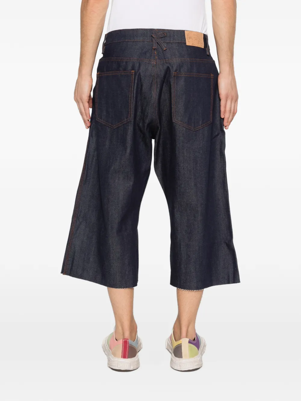 KidSuper Denim shorts verfraaid met studs Blauw