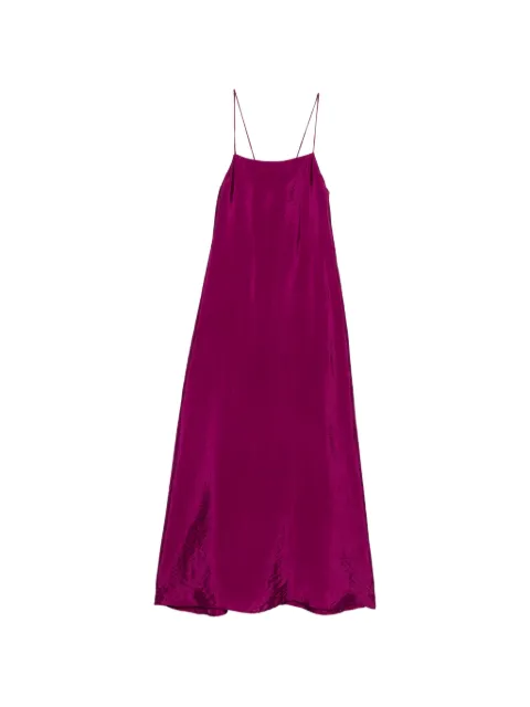 RAME satin-finish spaghetti-strap maxi dress