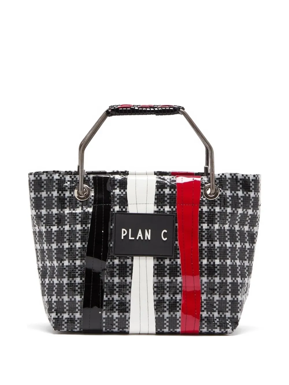 Plan C glossy technical tote baf - Nero