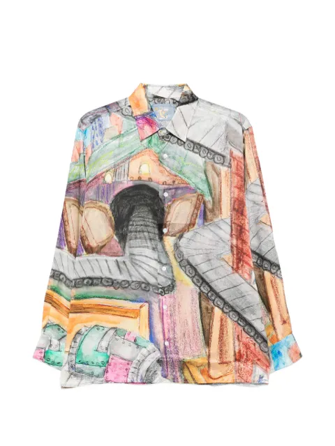 KidSuper patterned button-up shirt