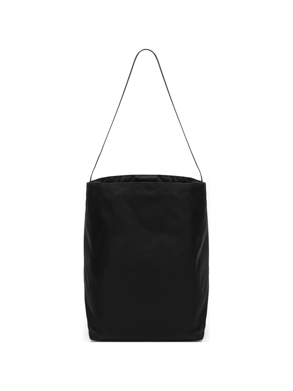 VALESQUE satin bucket bag - Nero