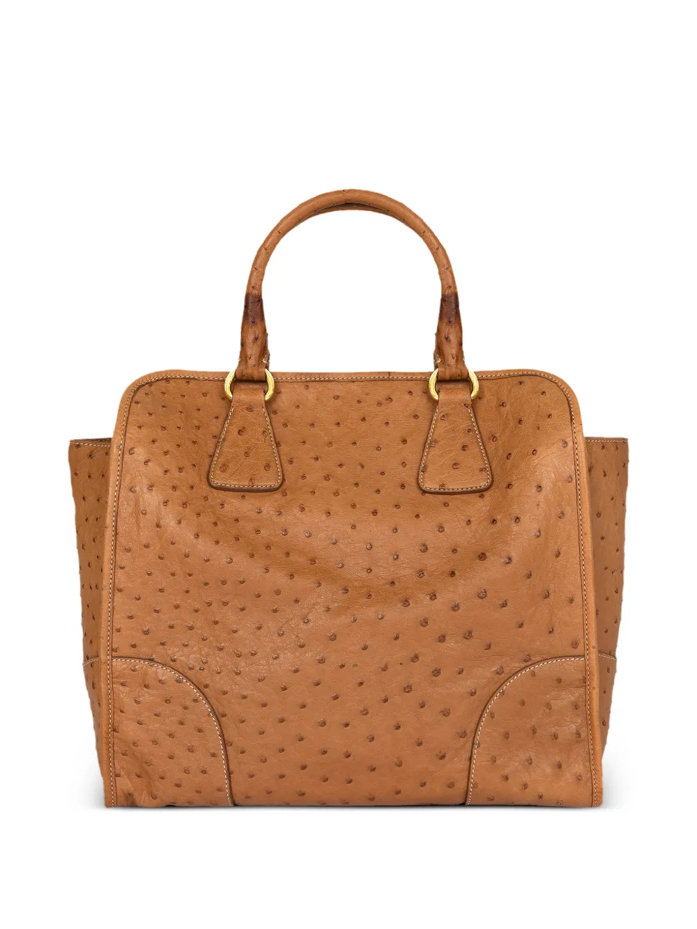 Prada Pre-owned Double Zip Top Handle Bag in Neutrals, view 2