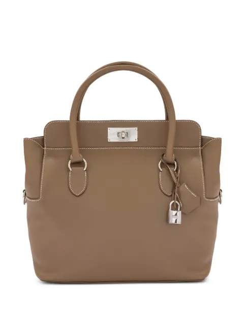Hermès Pre-Owned 2010s Swift 26 Etoupe PHW Toolbox handbag
