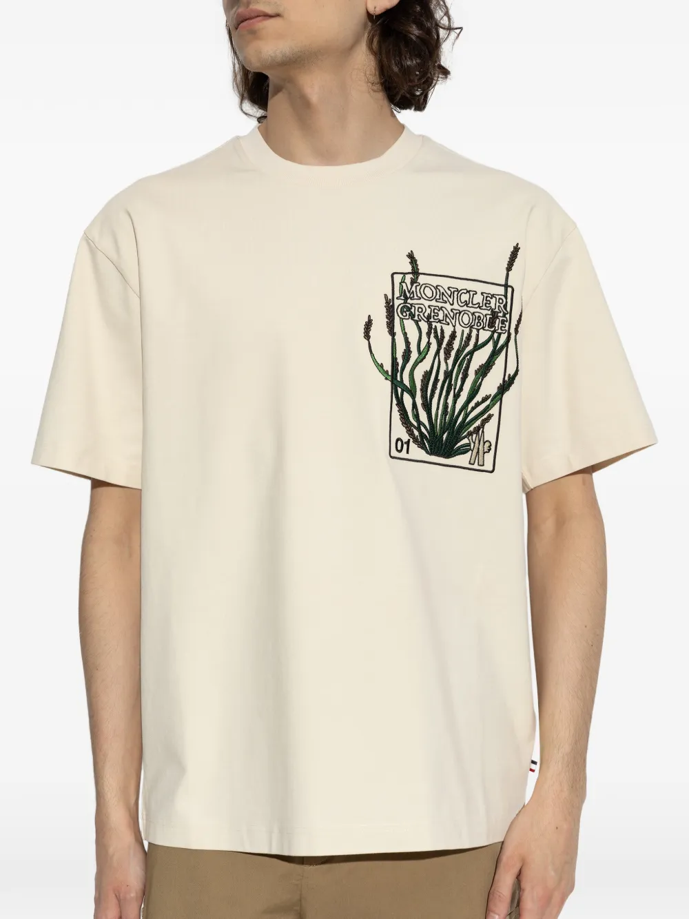 Moncler Grenoble Day-namic T-shirt in Neutrals, view 3