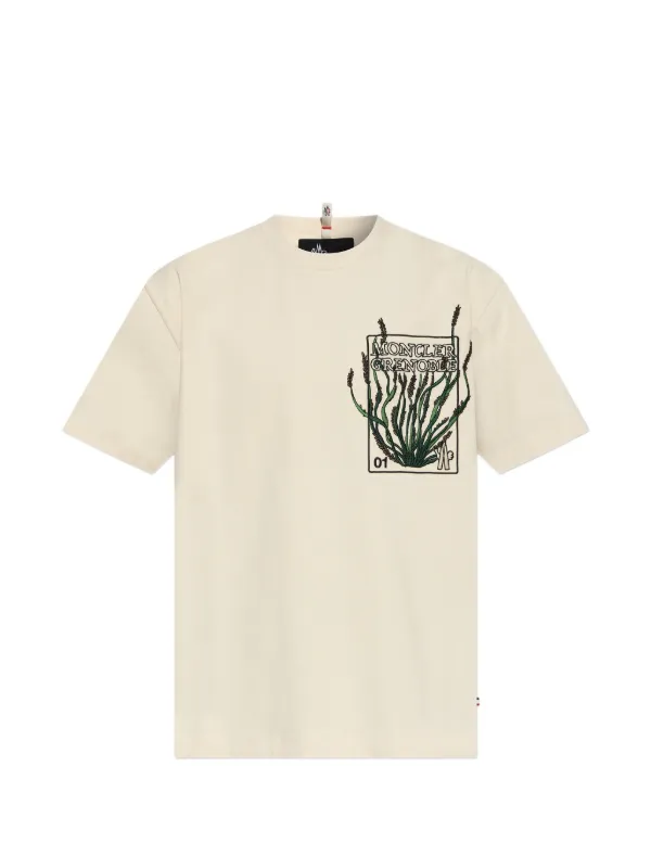 Moncler Grenoble Day-namic T-shirt in Neutrals