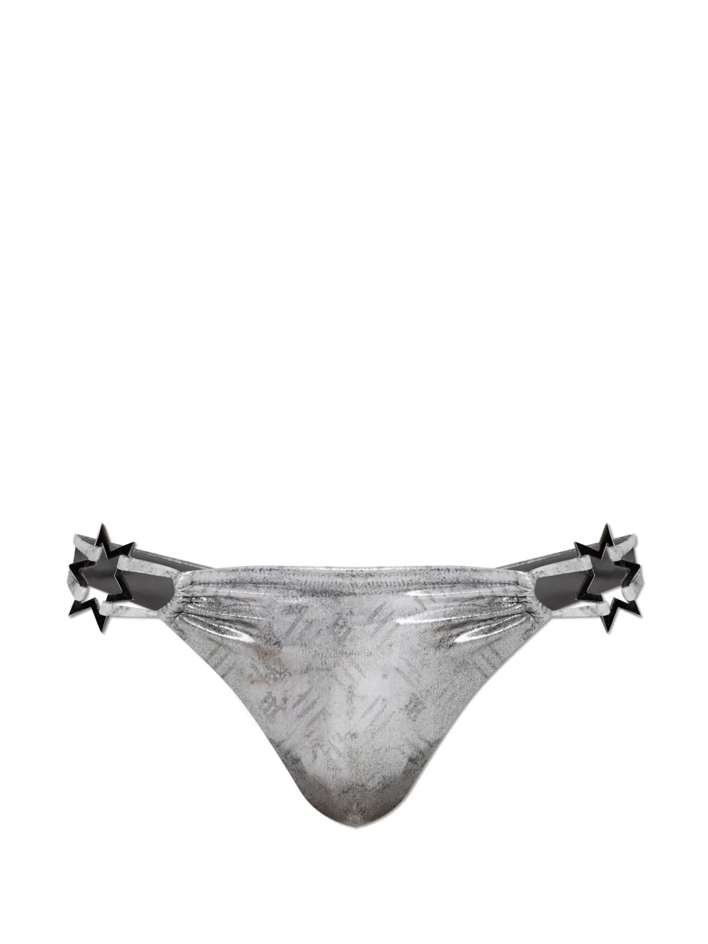 MISBHV star-appliqué bikini bottoms - Silber